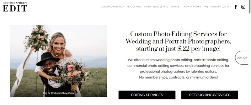 photographers edit services