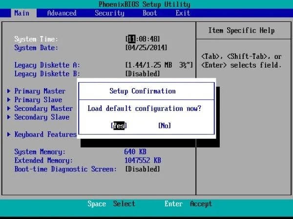 whea_uncorrectable_error windows 10- reset BIOS/UEFI